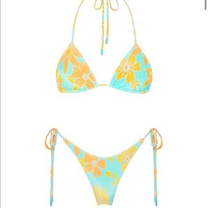 Triangl velvet bikini